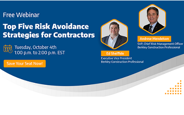 Top Five Risk Avoidance Strategies for Contractors